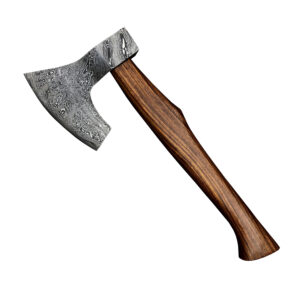 Best Gift for husband father boyfriend Damascus Steel Viking Axe with Rose Wood, Viking Axe, Best Birthday & Anniversary Gift For Him