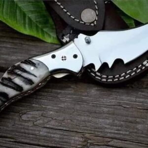 Custom handmade d2 high quality steel folding knife