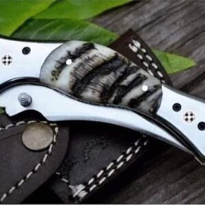 Custom handmade d2 high quality steel folding knife